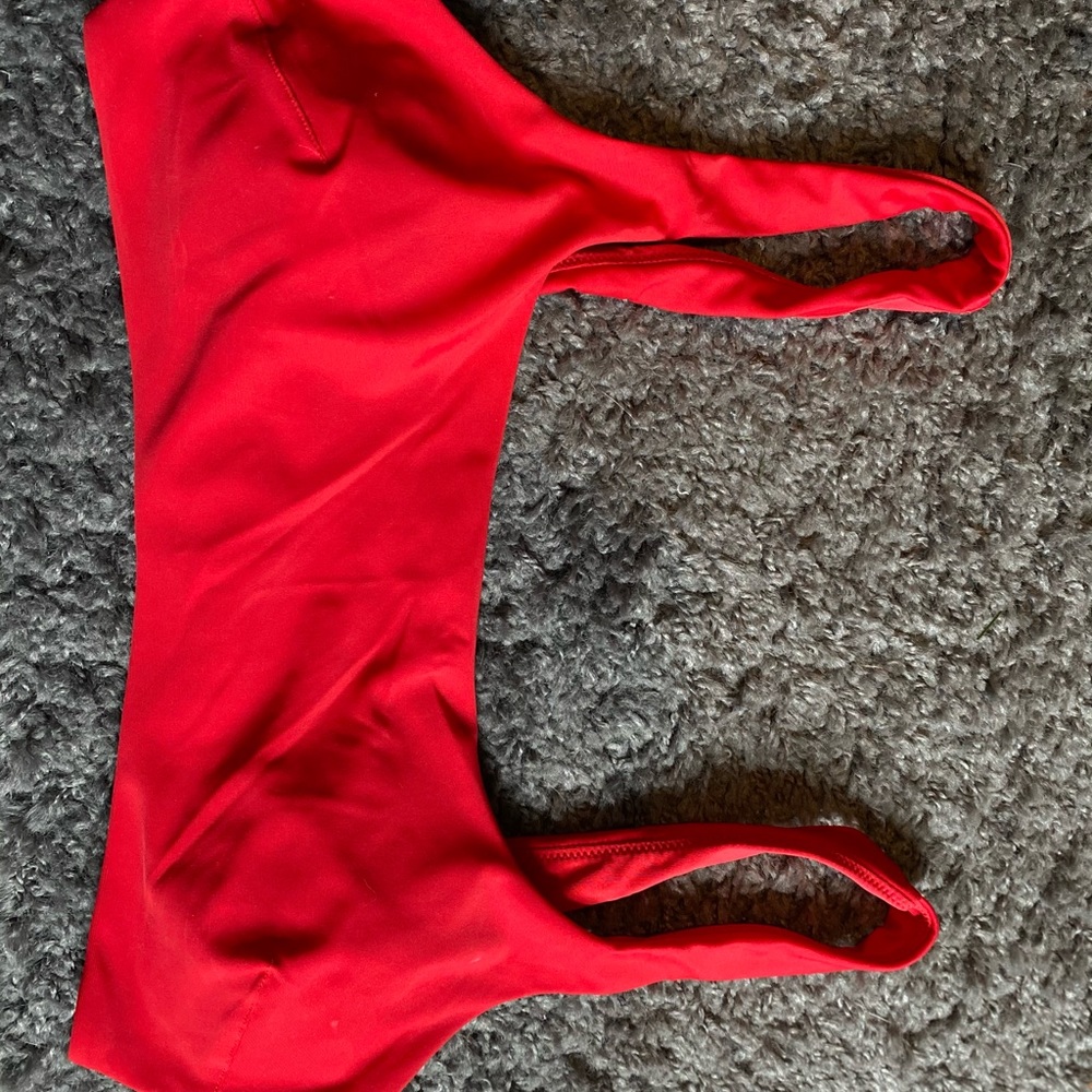 NWOT Aerie red bikini top